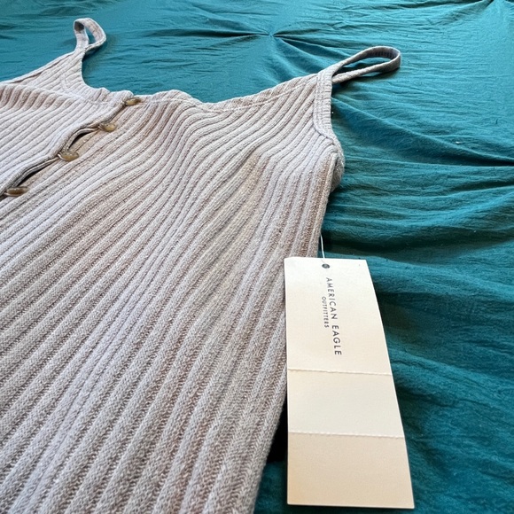 American Eagle Outfitters Tops - American Eagle knit grey tank - Medium